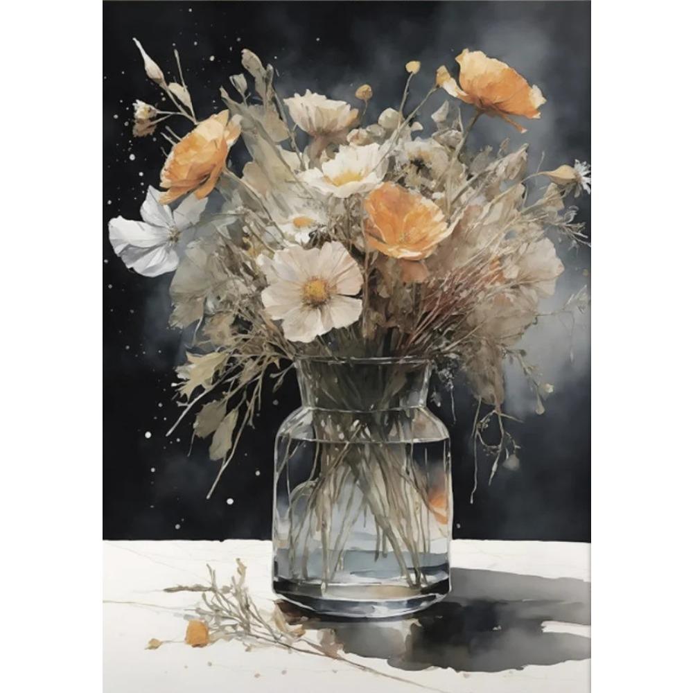 Old Retro Tones Still Life Poster Prints ForHome Decor Victorian Vintage Art Picture Flowers Fruits Canvas Painting Wall Art
