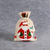5Pcs Christmas Gift Bags Drawstring Pouches for Candies Small Presents Holiday Storage Decorative Candy Bag Fabric
