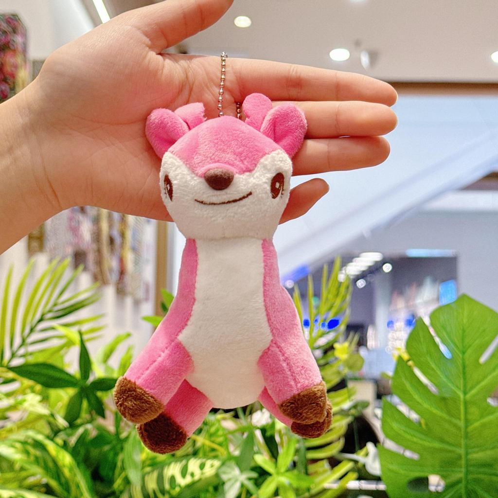 Cartoon Forest Animal Deer Plush Toy Doll Backpack Pendant