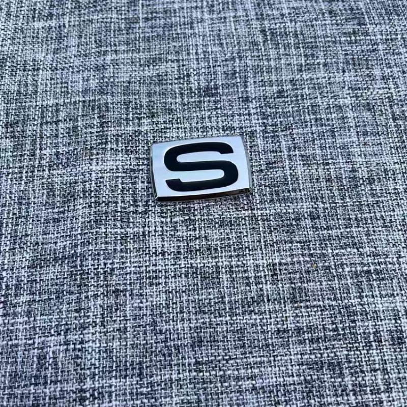 S Badge Metal Modified Sticker for Car Decoration Fender Sticker Upgraded Scratch Cover Car Decal