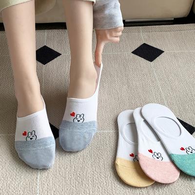 Women's Love Rabbit Socks/Fake Socks 6 Pairs