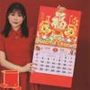 High Quality 2026 Year of The Horse Wall Calendar Hanging Red Lucky Calendar Poster Gifts 2026 Calendar New Year Home Decor