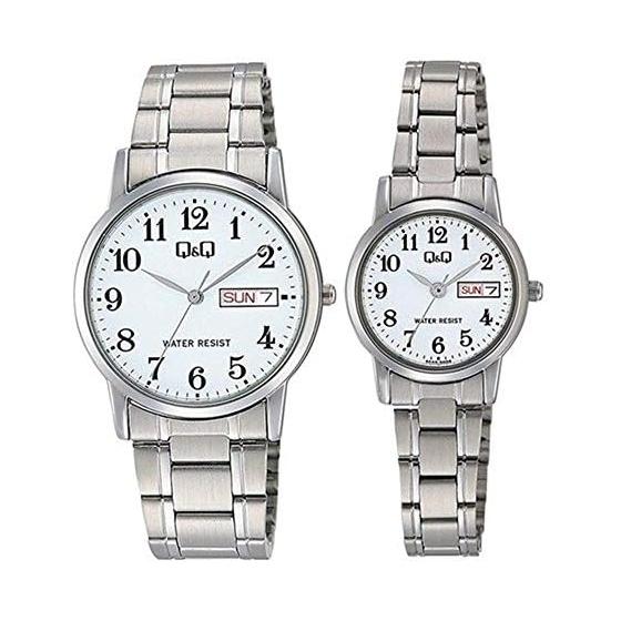 

[Citizen Q&Q] Pair Watch Light Waterproof Cheap Citizen Men s Women s A206A207-204 Watch [Domestic Genuine Product]