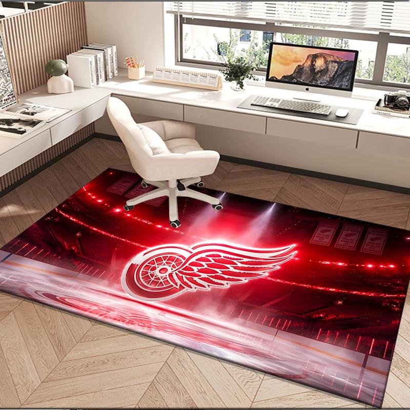 Red Wings Area Rug Suitable for Indoor And Outdoor,Carpets for Playroom, Homes, Offices, Living Rooms,Home Decor,Christmas Fan Gift