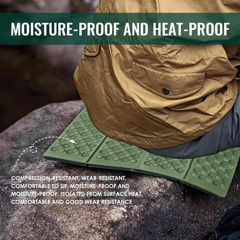 1PC Honeycomb Massage Pad, Outdoor Hiking Camping Training Park, Foldable Pillow, Picnic Moisture-proof Cushion