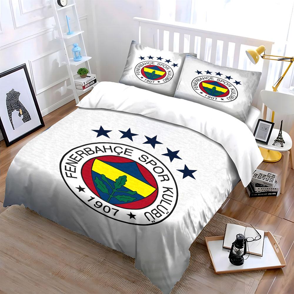 Fenerbahce Logo Bedding Set Bedding Duvet Cover Set Duvet Cover Pillowcases (1 * Duvet Cover 2 * Pillowcases, without duvet insert)