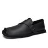 Men's Genuine Leather Retro Slip-On Driving Shoes
