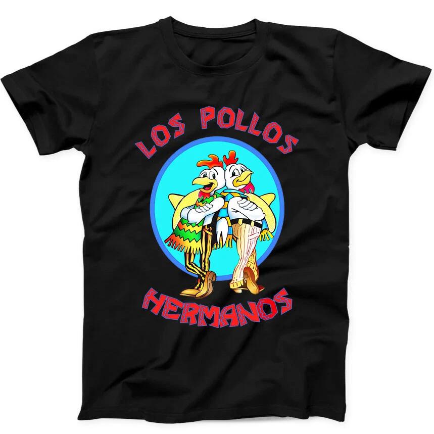 Los Pollos Hermanos TV Series Retro Funny Gift Tee Black T Shirt 32
