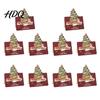Holiday Souvenirs 10 Pcs 3D Christmas Greeting Card Cute Tree Santa Snowman Claus Cards Wreath Design for Festive Messages Wishes