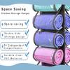 24 Pockets Dual-Sided Hanging Storage Bag Wardrobe Door Back Leggings Vest Towels Organizer