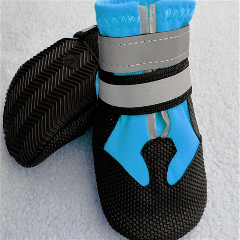 Stocked Tactical Dog Boots Solid Pattern Rubber Outdoor Running Shoes for Pets