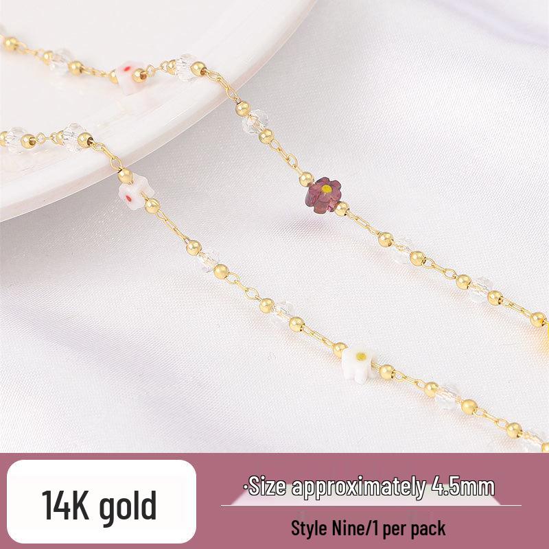 14K Gold-Filled Pearl Chain for Handmade Jewelry: Bracelet, Necklace, and Earrings Components