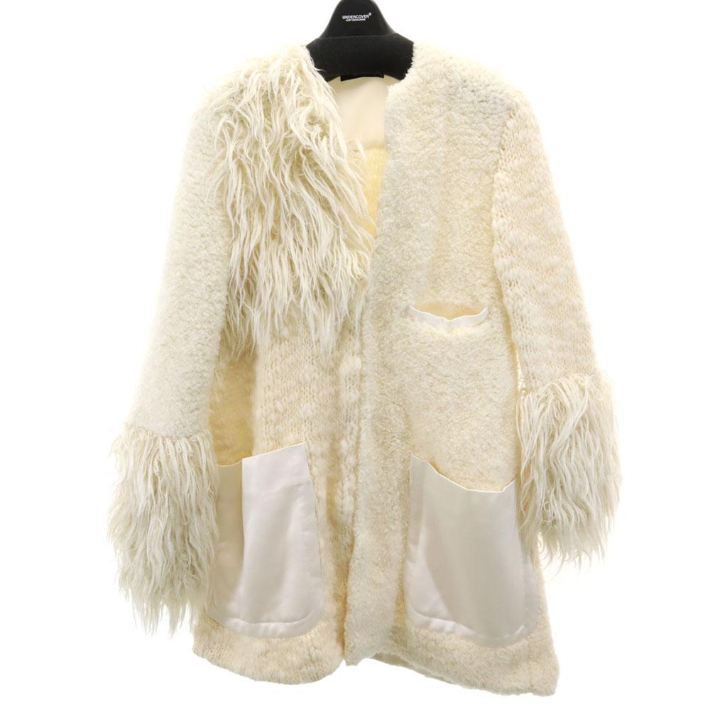 UNDERCOVER Made in Japan Junya Watanabe collaboration Knit switching coat Women Used