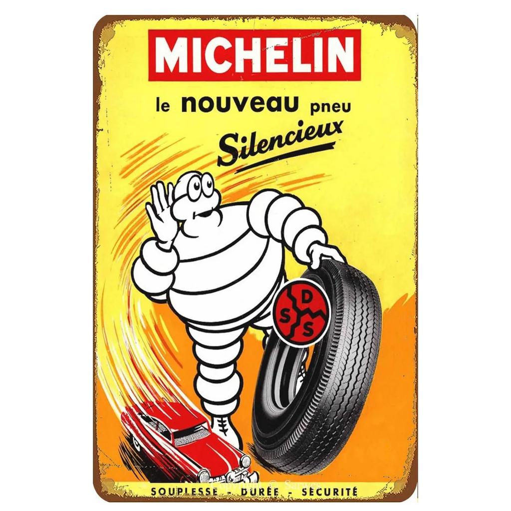 Tire Garage Shop Plaque Metal Tin Signs Wall Decoration Vintage Art Posters Iron Painting for Man Cave Home Cafe Garden Club Bar