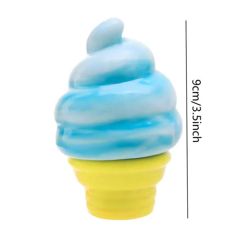 New Colorful Ice Cream Shaped Nee-Doh Nice Cream Cone Sensory Stress Reliever Fidget Toy For Anxiety Focus Adults