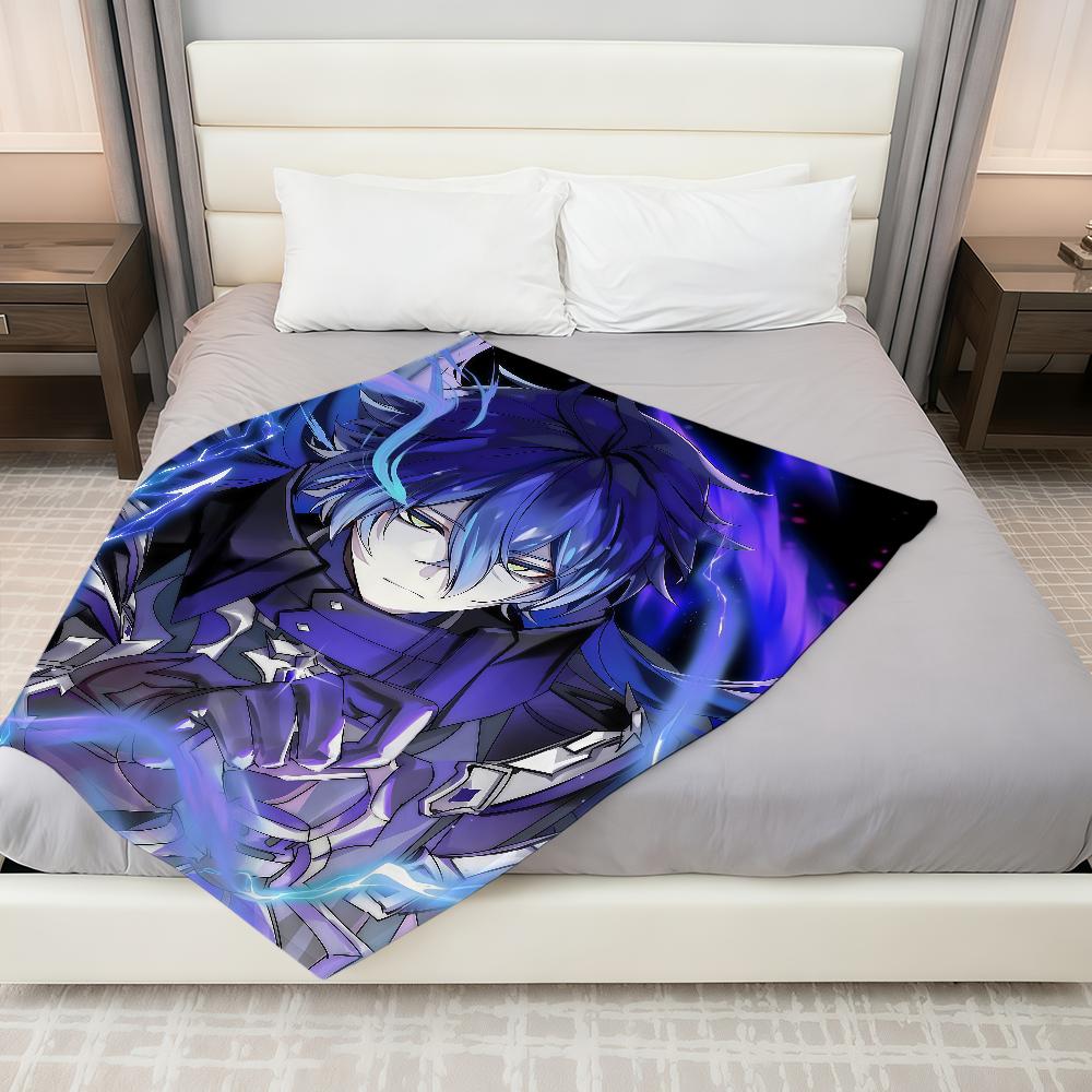 Genshin Impact Flins Decke Überwurf Super Kuschelig Plüsch Wohnzimmer Sofa Couch Kindliche Geburtstagsgeschenke