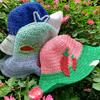 Breathable Bucket Hat for Women Fisherman Hat with Contrast Color Elegant Straw Hat Lady Foldable Floppy Hat for Travel