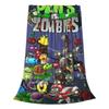 Lustige Plants-vs-Zombie Cartoon-Spiele Spiel Decke Ultra-Weich Flanell Bequeme Überwurfdecken Maschinenwaschbar