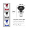 Car Cigarette Lighter Plug Dustproof Socket Aluminum Button Cap For Mercedes Benz W211 W124 W176 W177 C180 C200 C260 C300 GLC ABEFG1