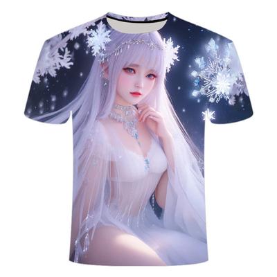 2024 Summer New 3D Printed Short Sleeve Personalized Anime Creative Trend Series Men's and Women's Round Neck Fashion T-shirt