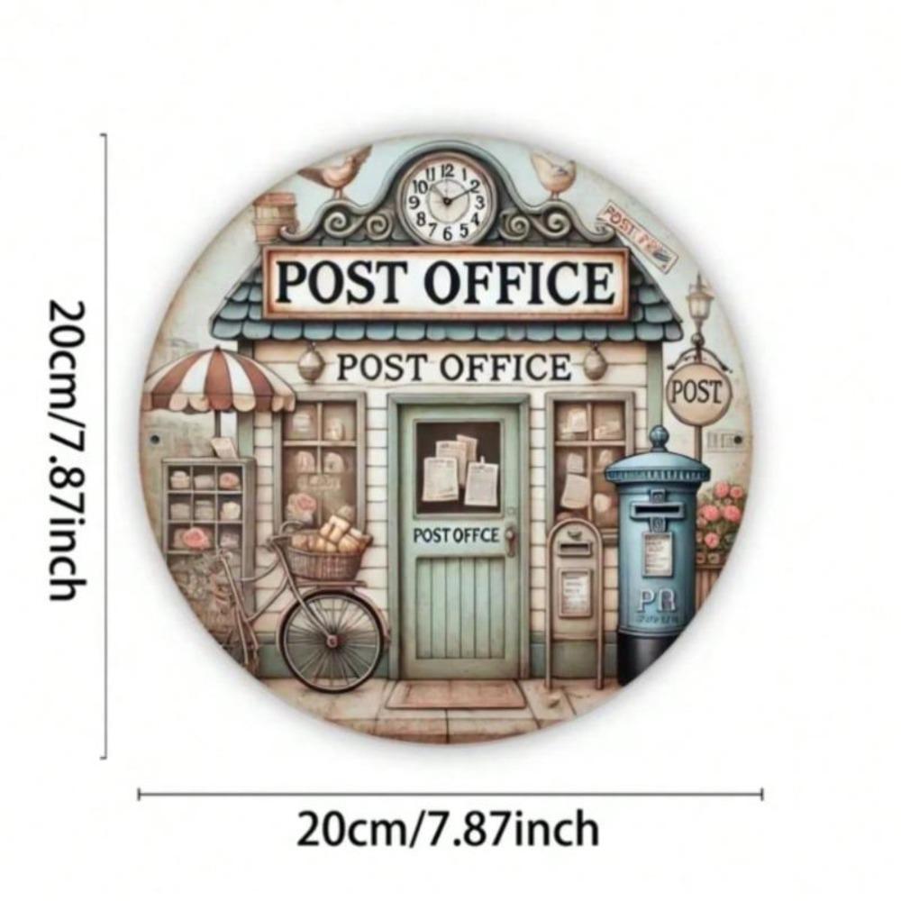 Vintage Retro Metal Tin Sign Post Office Weatherproof Indoor Outdoor Wall Decor