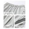Mark Fairwhale Men's American Retro Striped Loose Straight-Leg Sweatpants