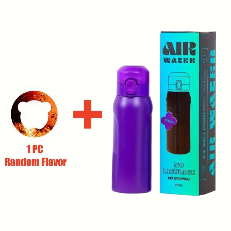 Stainless Steel Sports Insulated Bottle With 1/7pcs Random Fruit Flavor Pods Portable Water Cup For Fitness Gym Outdoor Activity