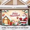 1 X Spanish Merry Christmas Banner - Santa Claus, Gifts, for Home, Office, Classroom