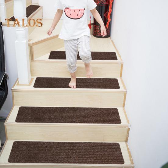 

Лестничные ступени для деревянных ступеней, нескользящий коврик, защитный коврик, самоклеящийся коврик для лестницы в помещении для детей, пожилых людей, домашних животных хаки