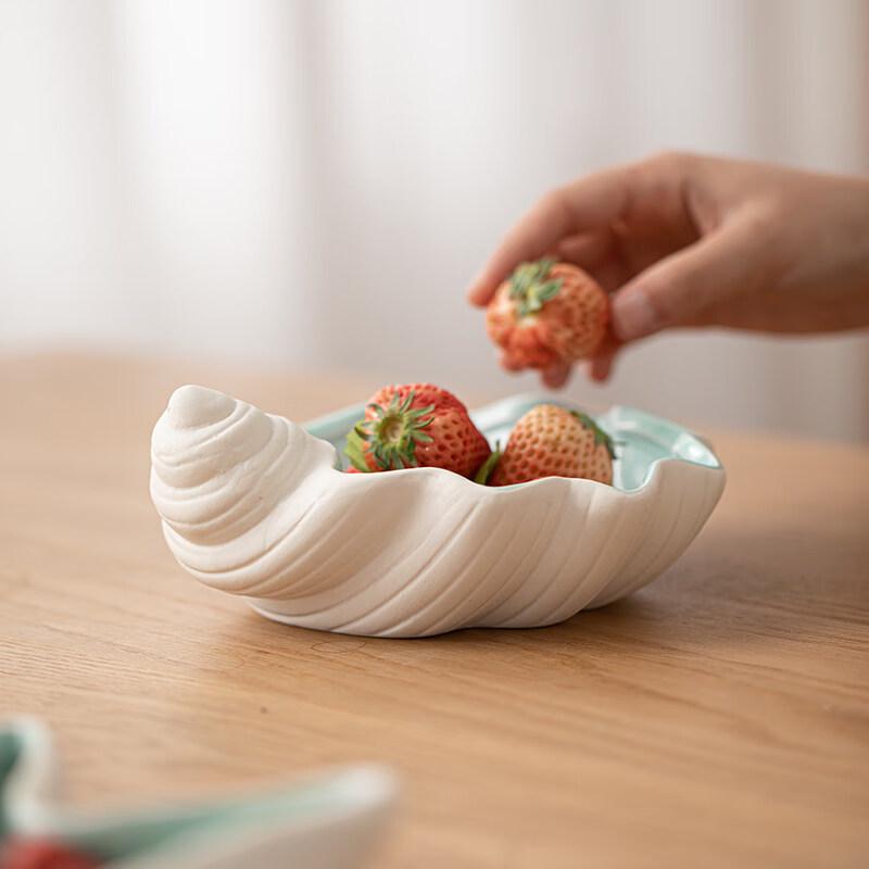 COMATE Ceramic Shell Serving Dish