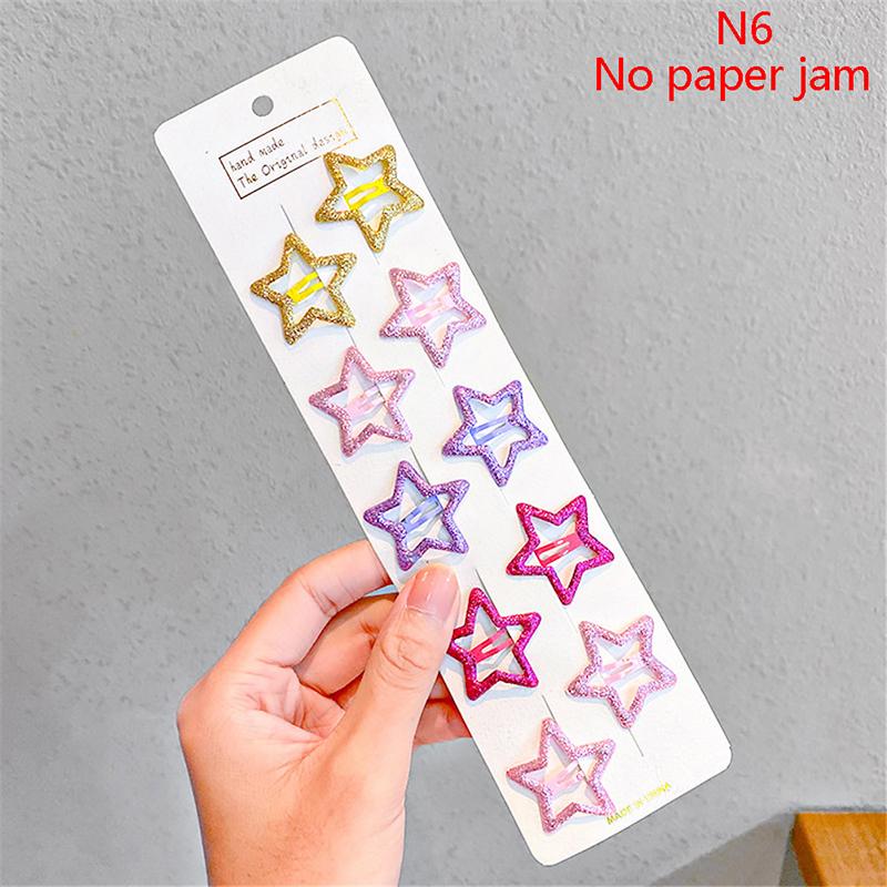

Star Style Candy Color Kids Hair Clips Pins Girl Bb Hair Clip Hair Accessories as the picture
