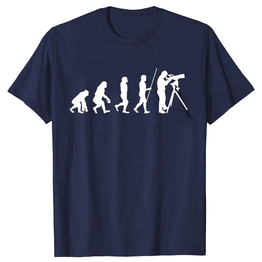 Astronomer Evolution T-Shirt Funny Astronomy Cool Gift Cotton Men's T Shirts Simple Style Tops T Shirt Casual Short Sleeve