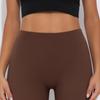 Solid Color V-Waist High-Waisted Loose Cropped Yoga Leggings