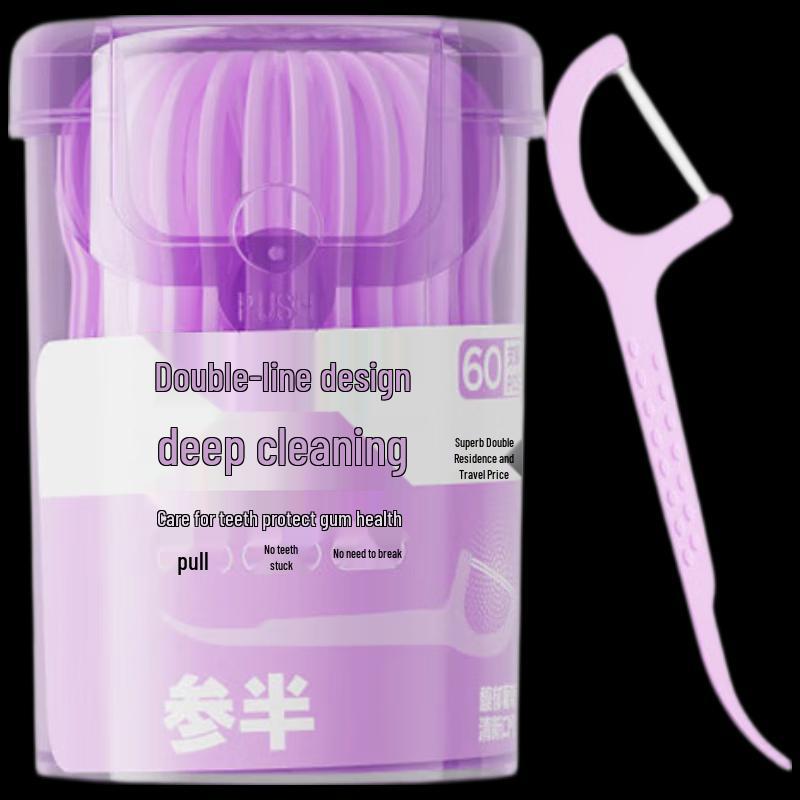 

Canban High-Toughness Double-Line Floss Picks - 60 Count