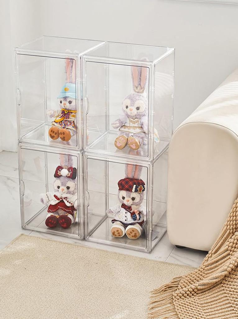 Gorocking Figure Transparent Storage Collection Display Large Small Item Clear Case Case, Case, Case, Case, 27x18x22cm/36x22x27cm/40x25x30cm,