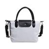 Minimalist Color-Block Oxford Cloth Handbag: Versatile, Fashionable Shoulder Bag with Unique Texture.