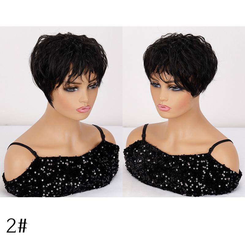 XINRAN Dámská móda Krátké kudrnaté šedivé prodlužování vlasů ze syntetických vláken 3D Air ofina pro ženy na denní nošení