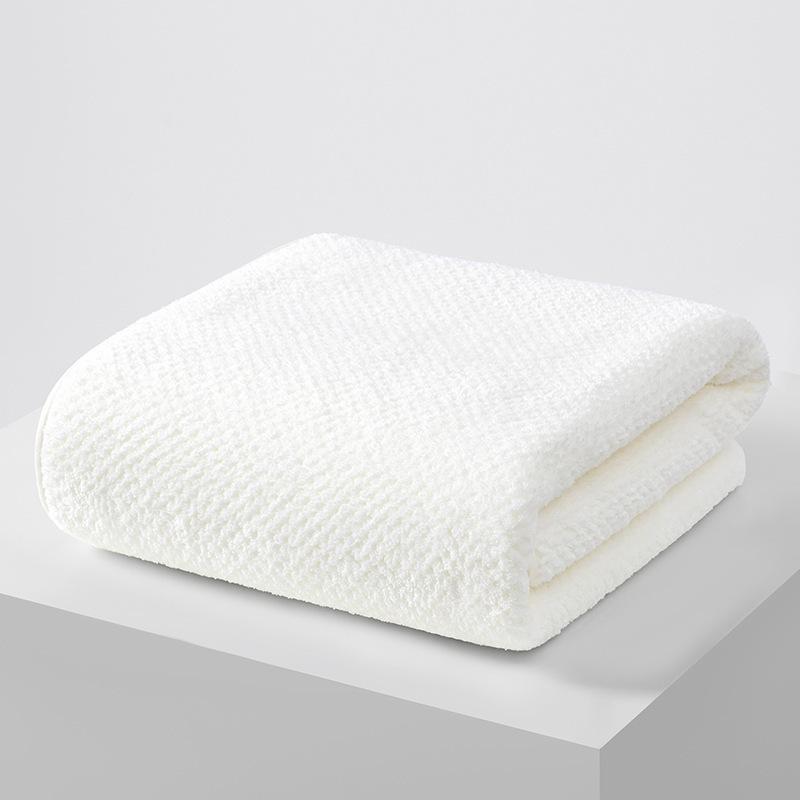 Oversized Extra Thick Waffle Weave Bath Towel - Highly Absorbent & Quick-Dry Pineapple Pattern Beach Towel