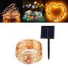 High Efficiency Solar Powered 100 Led Copper Wire Light String For Garden