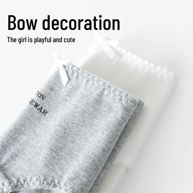 Yalu Women's 10A Antibacterial Mid-Waist Cotton Briefs 3-Pack