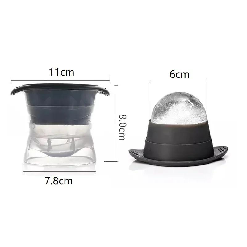 6cm Silicone Ball Ice Mold Sphere Ice Cube Mold Kitchen Stackable Slow Melting Ice Ball Round Jelly Mould For Cocktail Whiskey