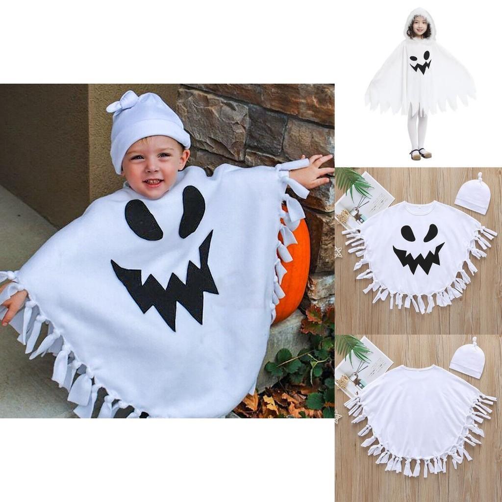 Halloween Ghost Cloak Cape For Kids Cosplay Costumes Party Role Play