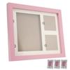 Dog Cat Paw Prints Pet Wall Frame Paw Print Kit for Dog Owner Cat Owner Pet LoversPink Mud Pink Frame