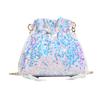 New Japanese Fashion Sequin Shoulder Bag for Girls Shiny Drawstring Crossbody Bag Women Underarm Mini Bucket Bag Phone Purse