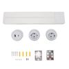 Under Cabinet Power Strip with USB Port 40cm Electrical Stainless Steel Aluminum Alloy Power Strip Track System for