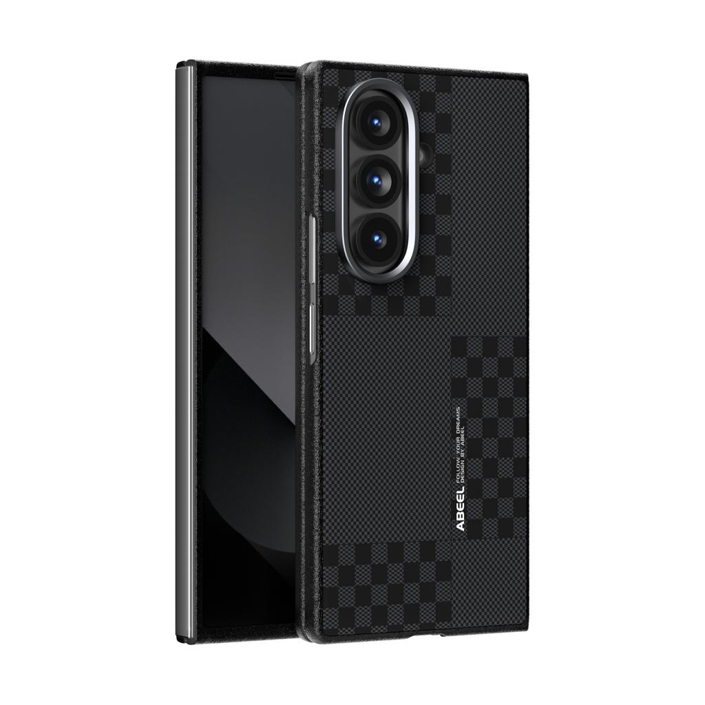 Für Samsung Galaxy Z Fold 7 Hülle Harte Business Carbonfaser Metall Linse Magnetische Schutzhülle Für Galaxy Z Fold7 Schale