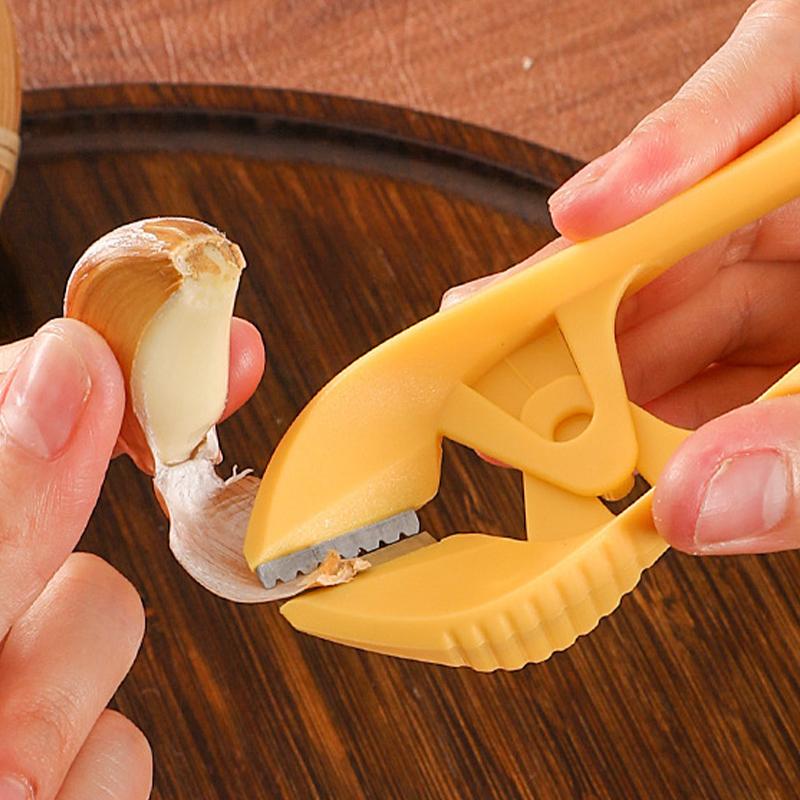Garlic Peeler Manual Garlic Skin Removal Tool with Ergonomic Handle Durable Kitchen Tool Multifunctional Vegetable Nuts Zester