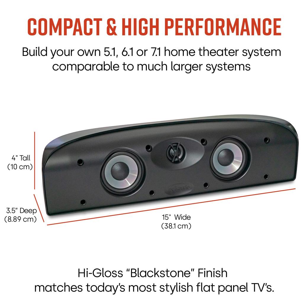 Polk Audio TL1 Center Speaker Product (Black)