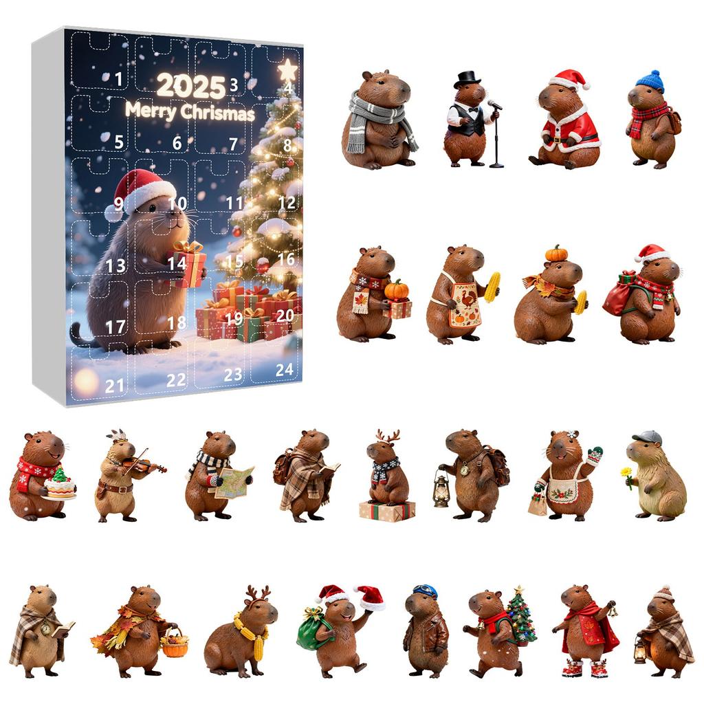 2D Advent Calendar 24 Days Countdown Calendar With Musical Character Collectibles, Advent Calendar