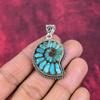 Ammonite Fossil Jewelry, 925 Solid Sterling Silver Pendant Handmade Gemstone Jewelry, Gifts For Wife Brand New Pendant